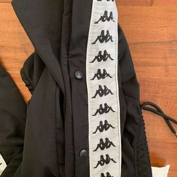 SOLDXS Black and White Tearaway Kappa Track Pants - Picture 4 of 4